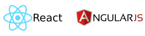 React angular logo